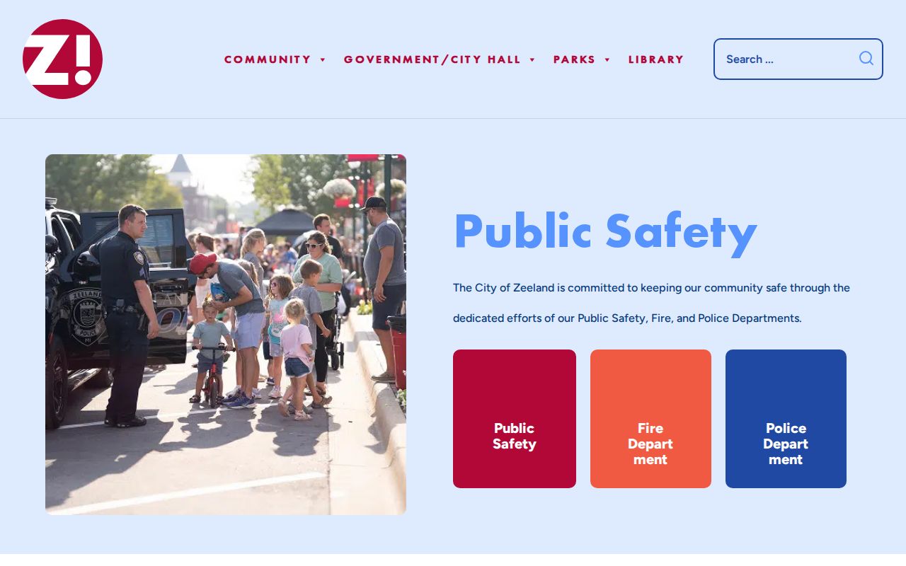 Zeeland warrant records: Zeeland Police Department services and augmentation information